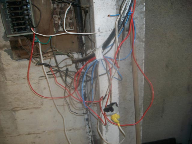 electrical wiring at the shelter